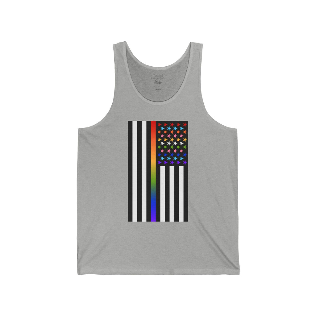 Thin Queer Line American Flag Tank Top