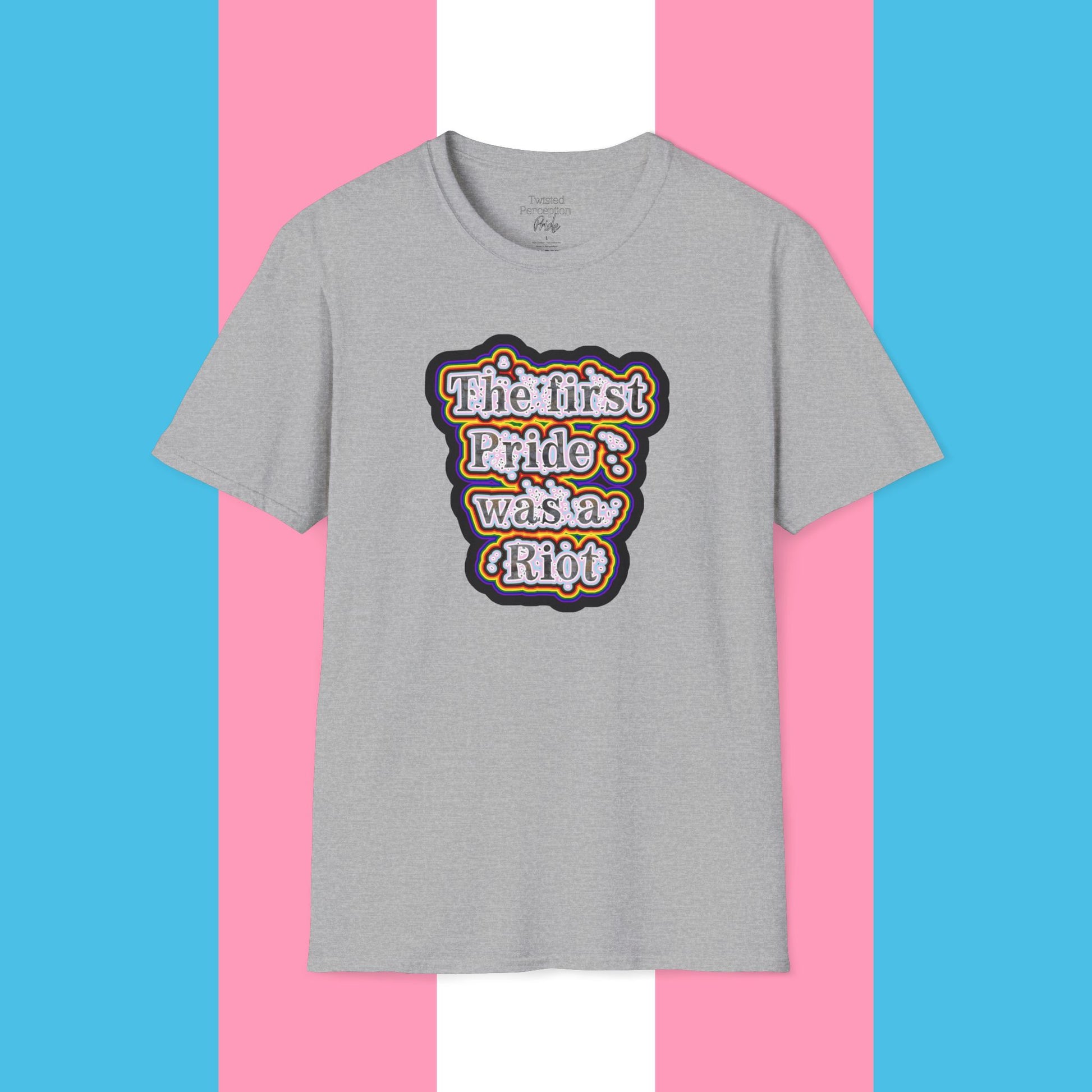 First Pride Riot Unisex Softstyle T-shirt
