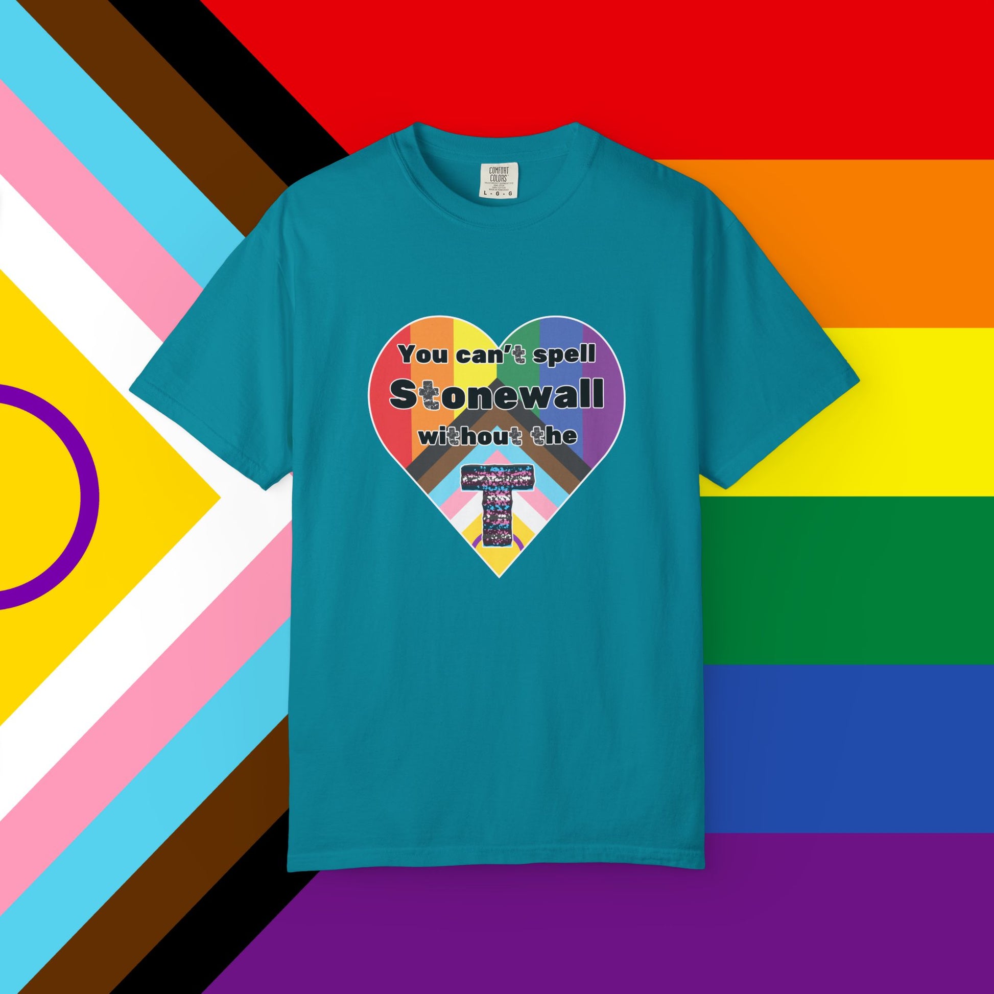 Trans Inclusion Stonewall Garment Dyed Tshirt
