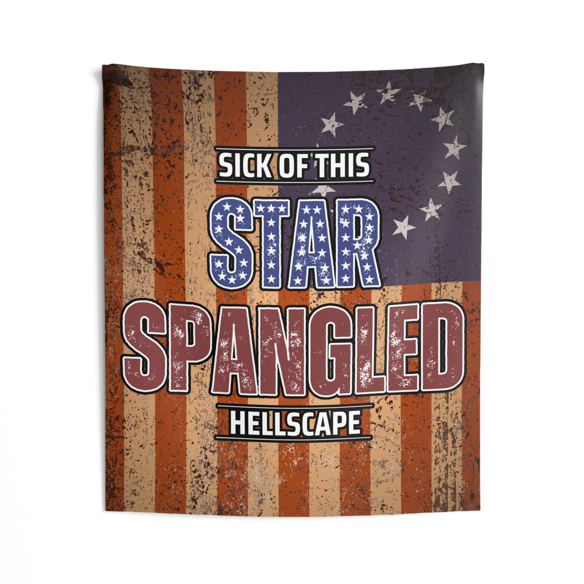 Star Spangled Hellscape Indoor Wall Tapestry