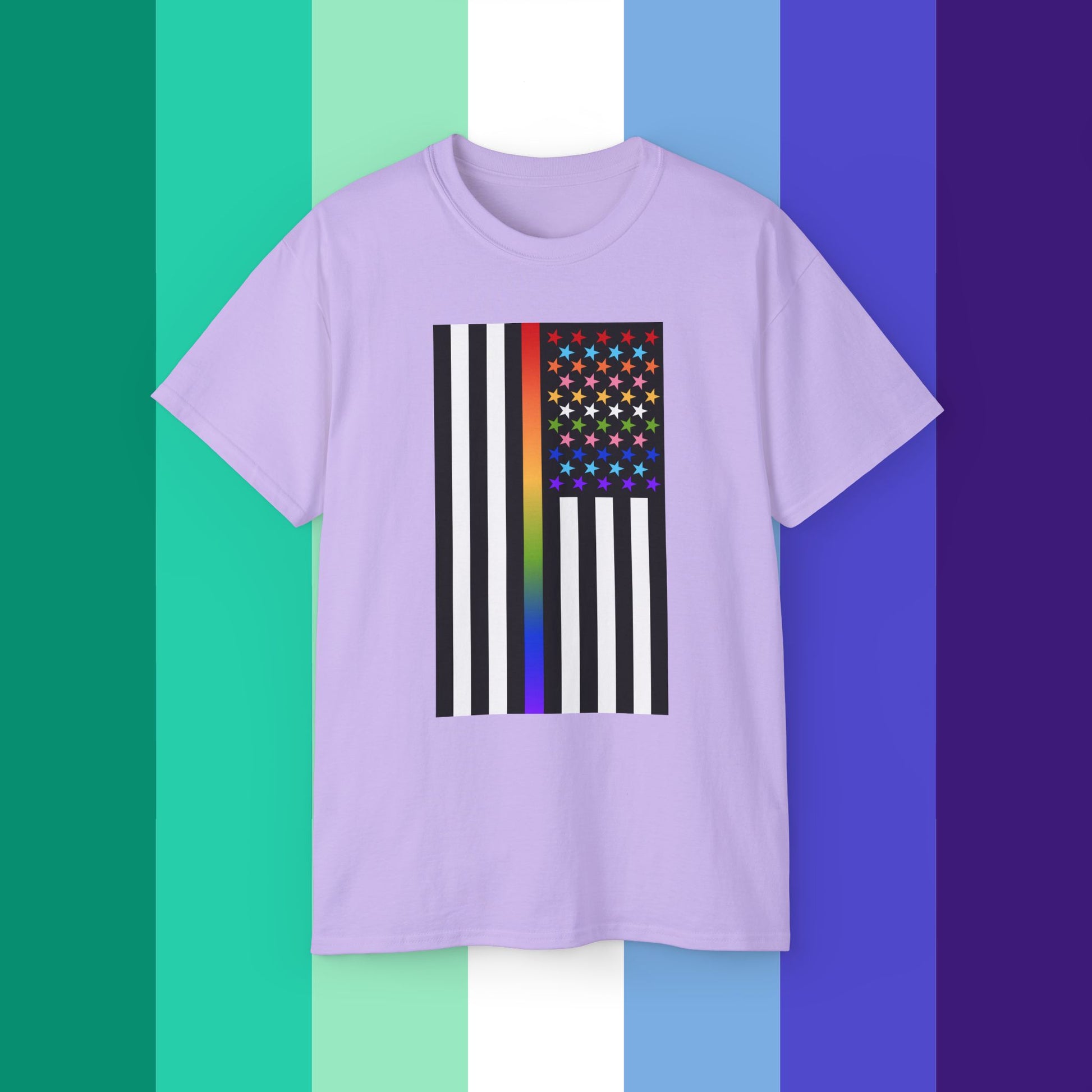 Thin Queer Line American Flag Ultra Cotton T-shirt