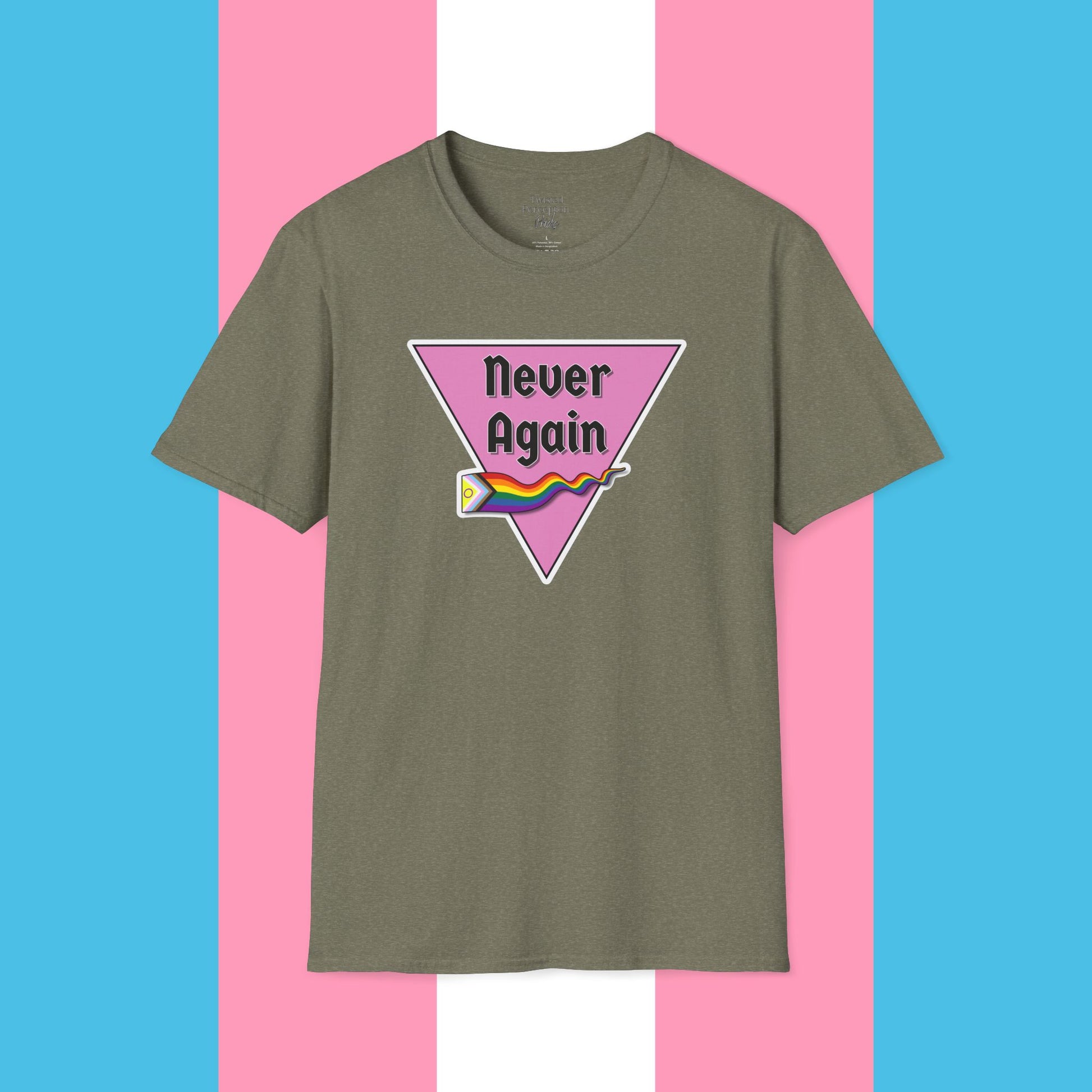 Never Again Gender Neutral Softstyle T-Shirt
