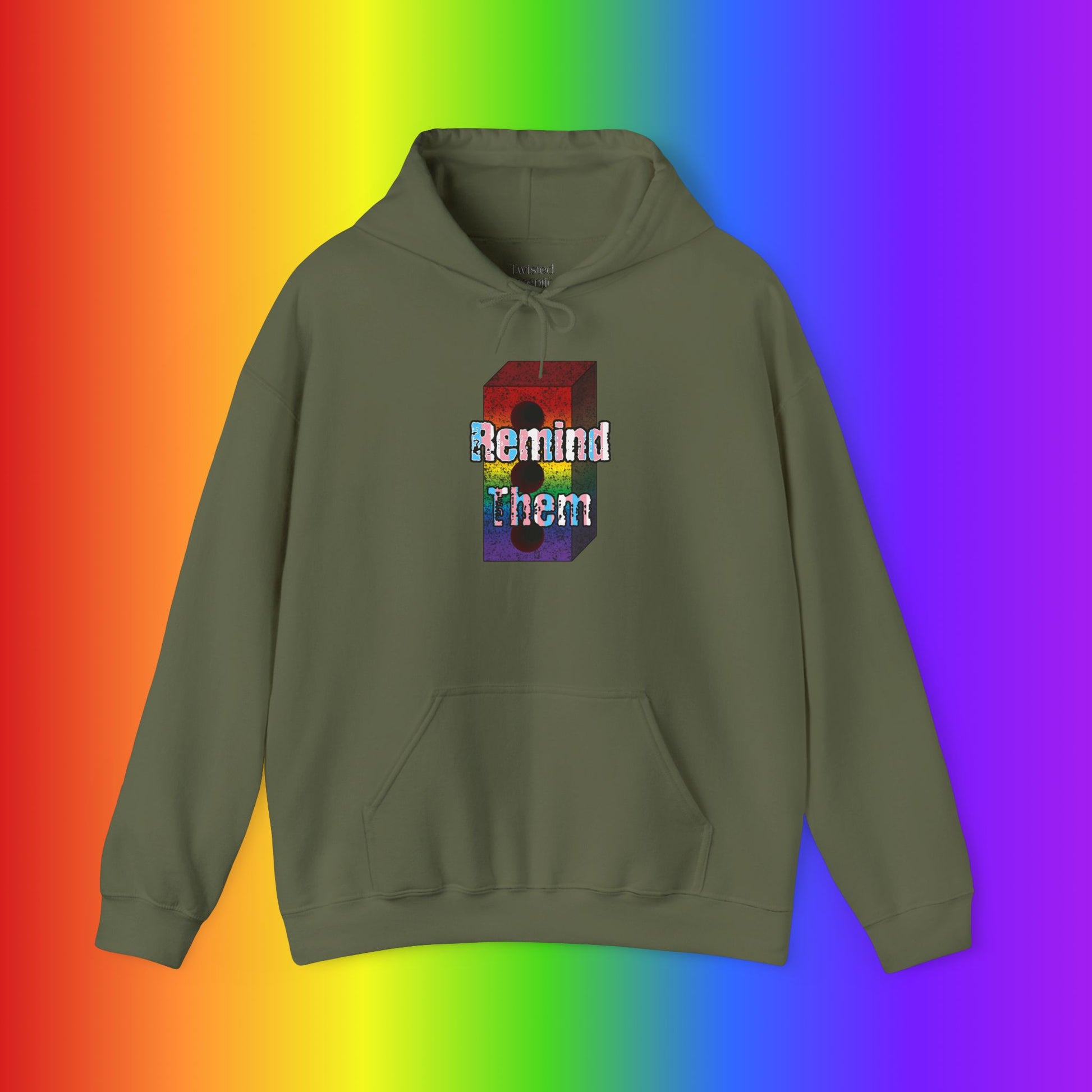 Remind Them Stonewall Brick Heavy Blend Hoodie