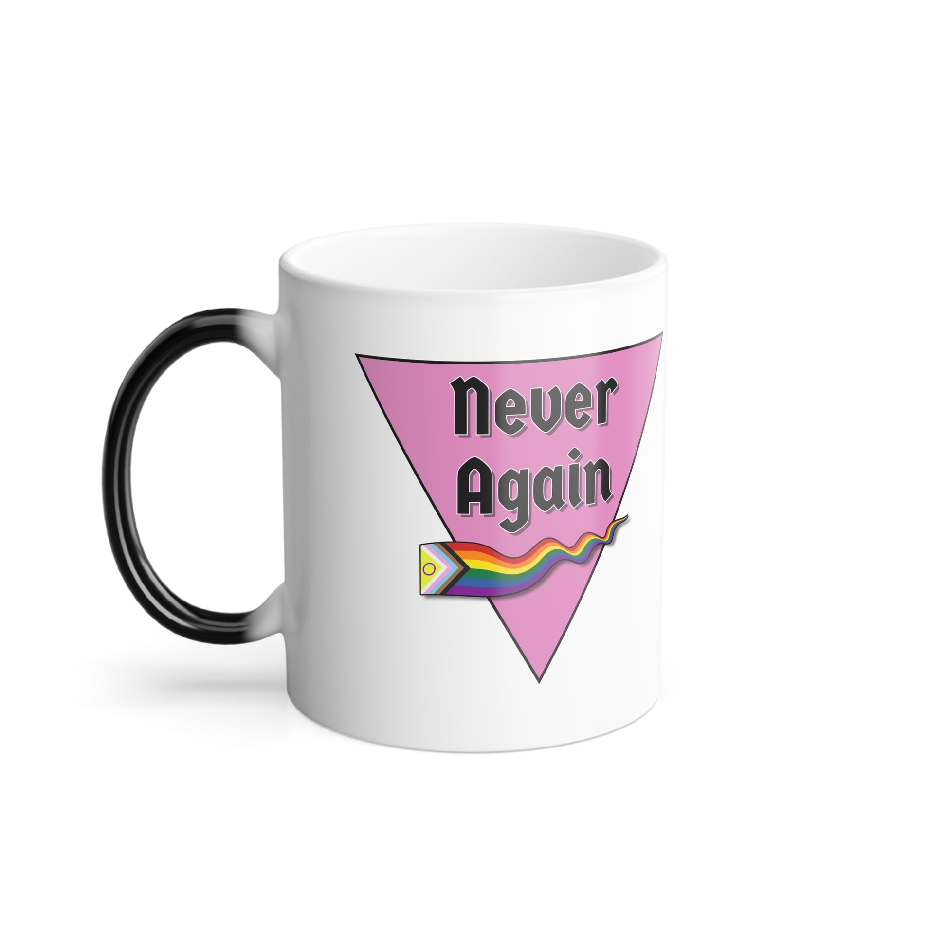 Never Again Color Morphing Coffee Mug - Fun Gift for Coffee Lovers