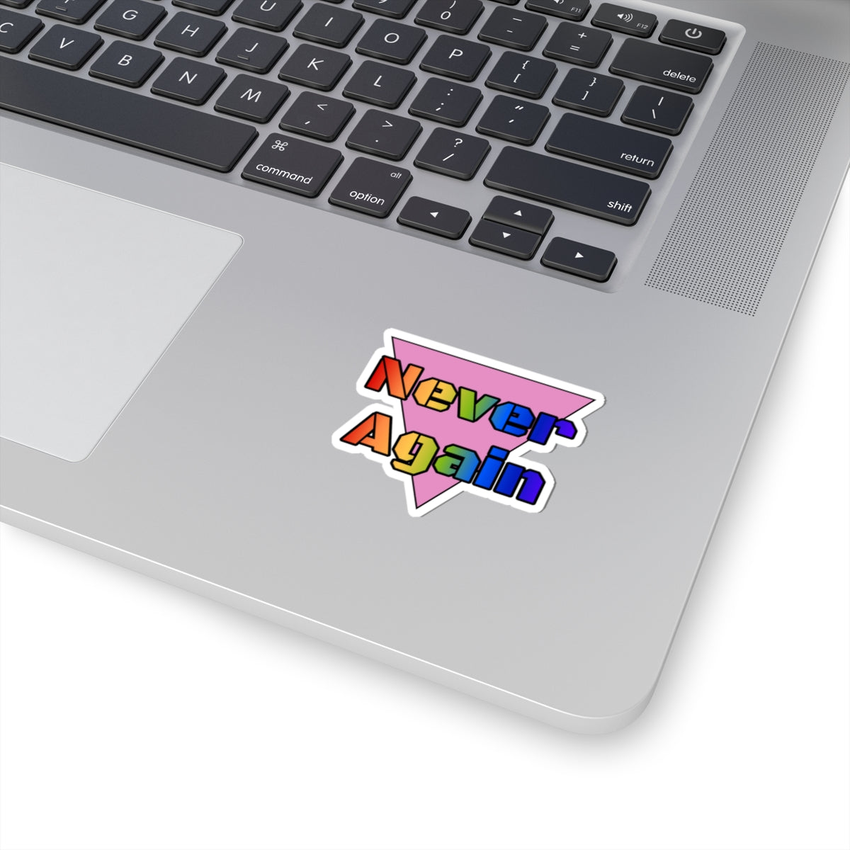 Never Again Bold Letters Kiss-Cut Stickers