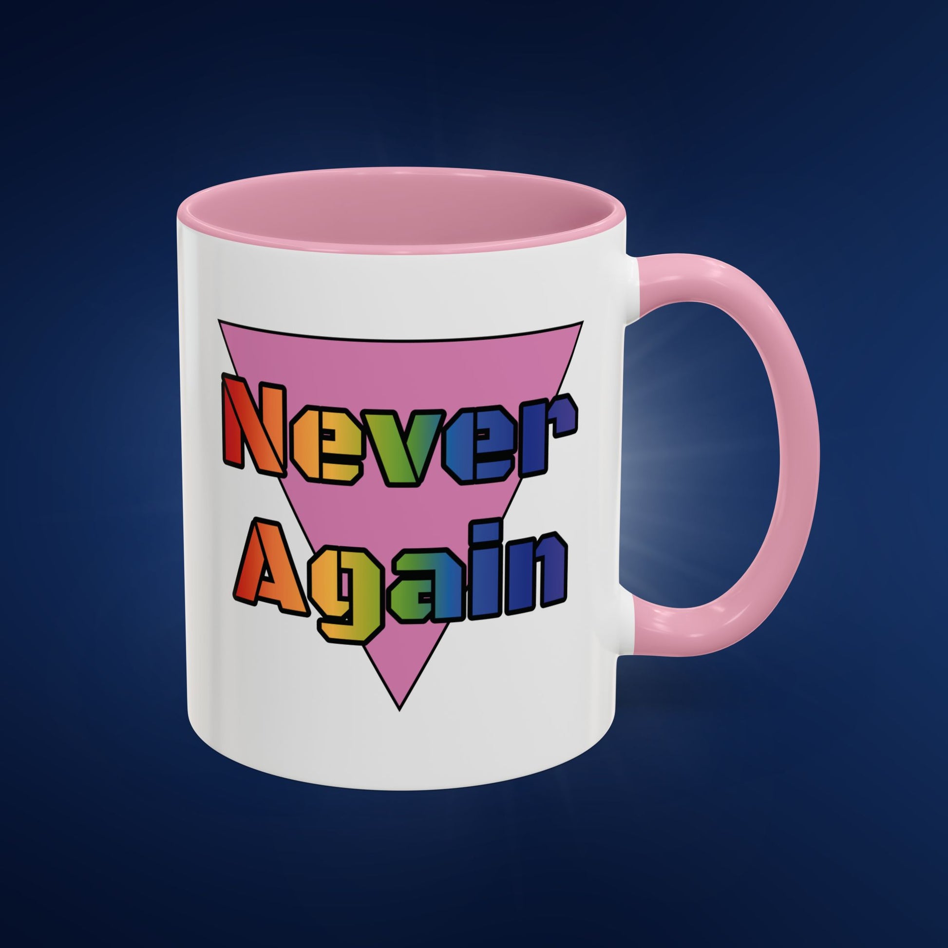 Colorful Bold Letters 'Never Again' Coffee Mug - 11oz & 15oz
