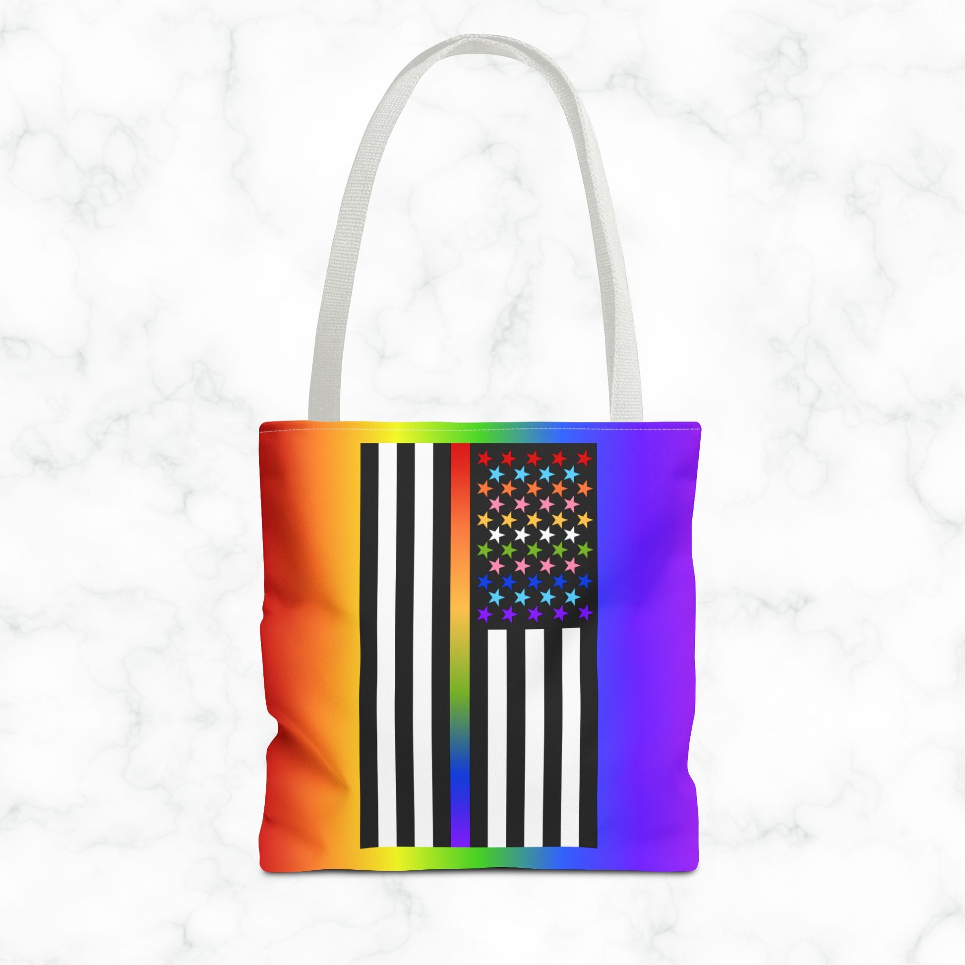 Thin Queer Line American Flag Tote Bag