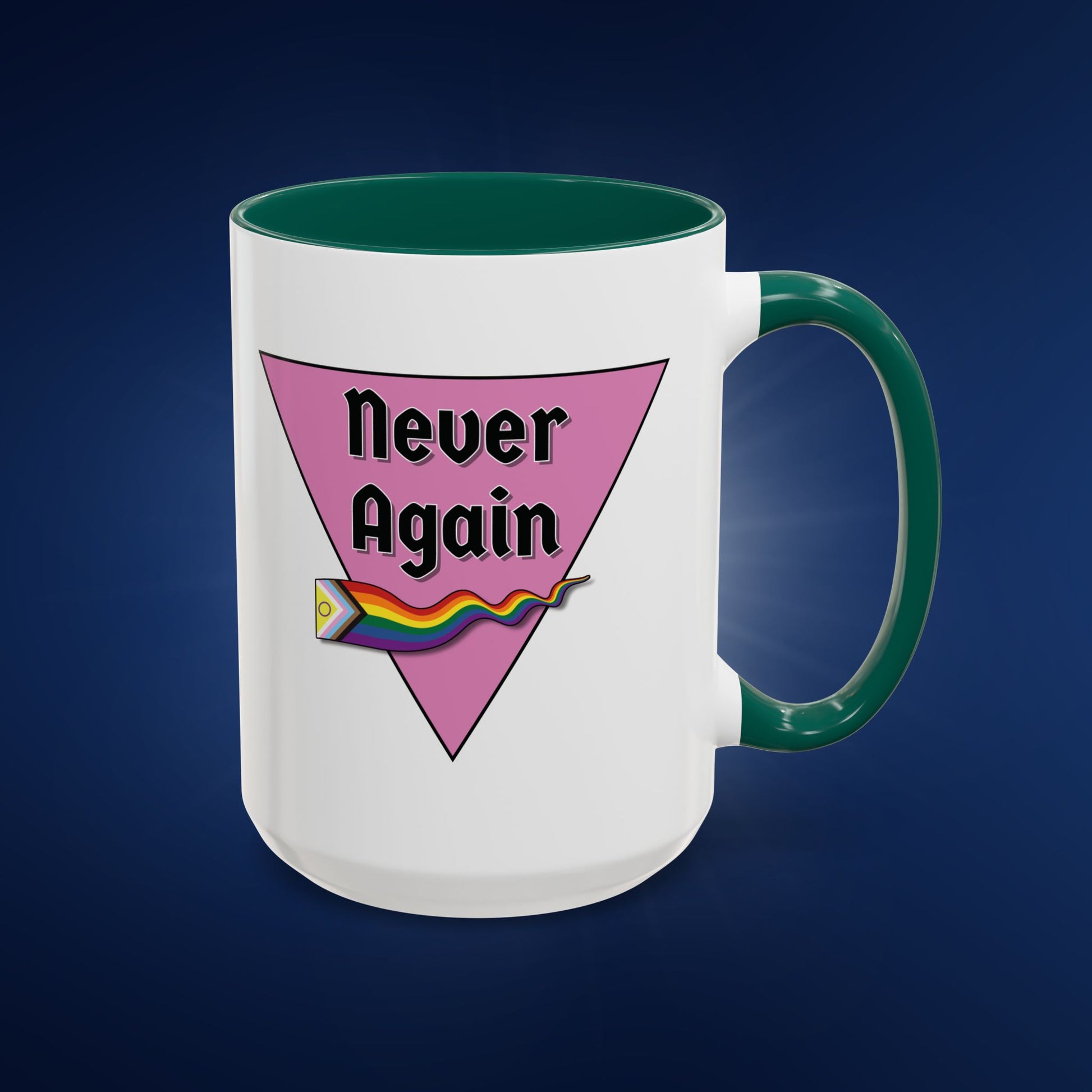 Colorful Pride Mug - "Never Again" - 11oz & 15oz Options