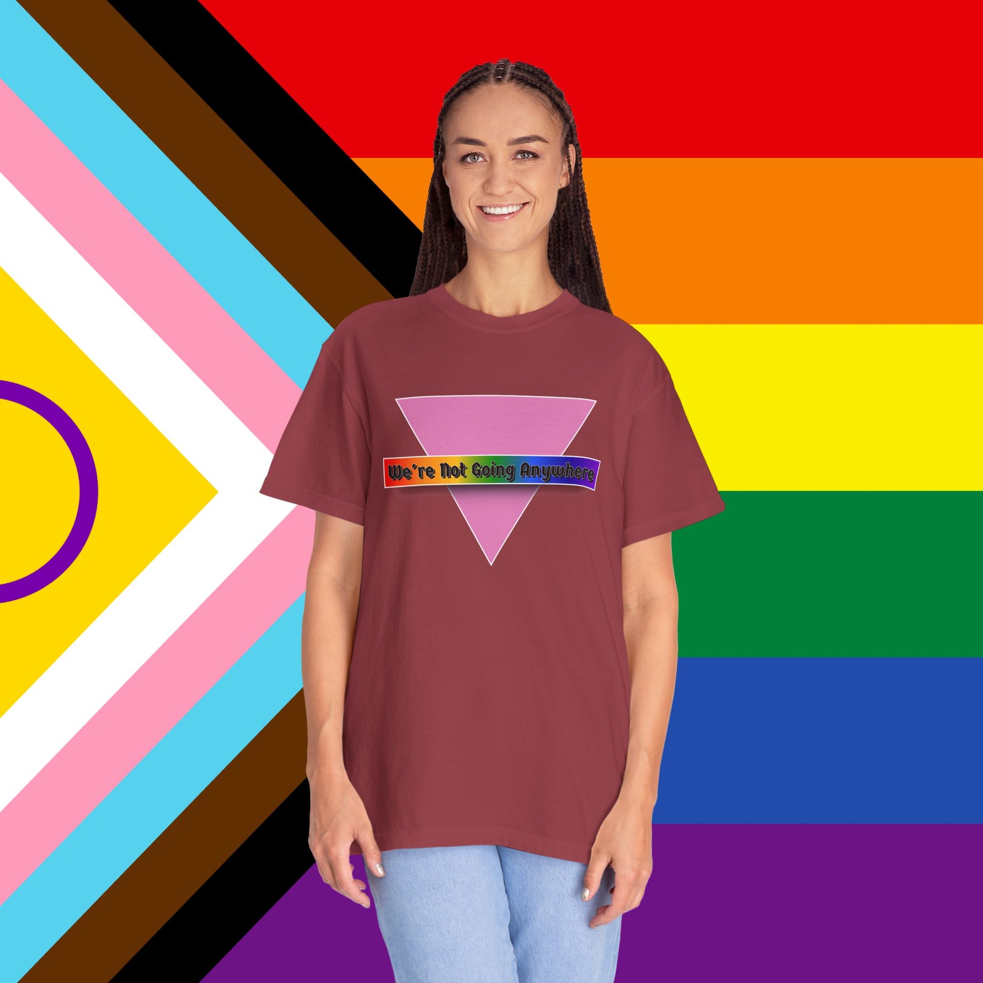 Not Going Anywhere Garment-Dyed Tshirt