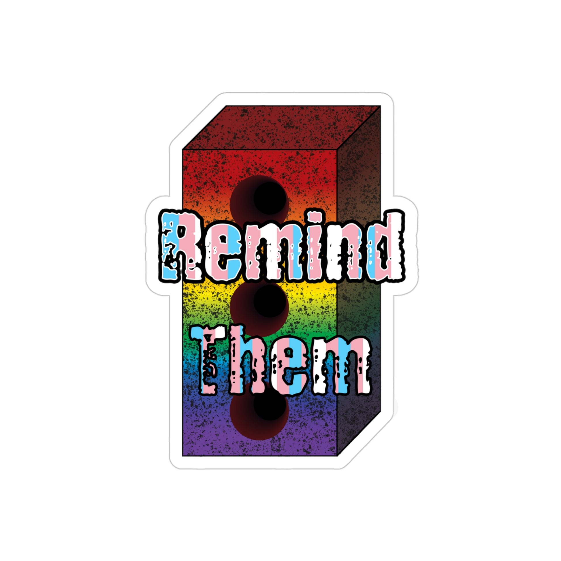Remind Them Stonewall Brick Outdoor Stickers