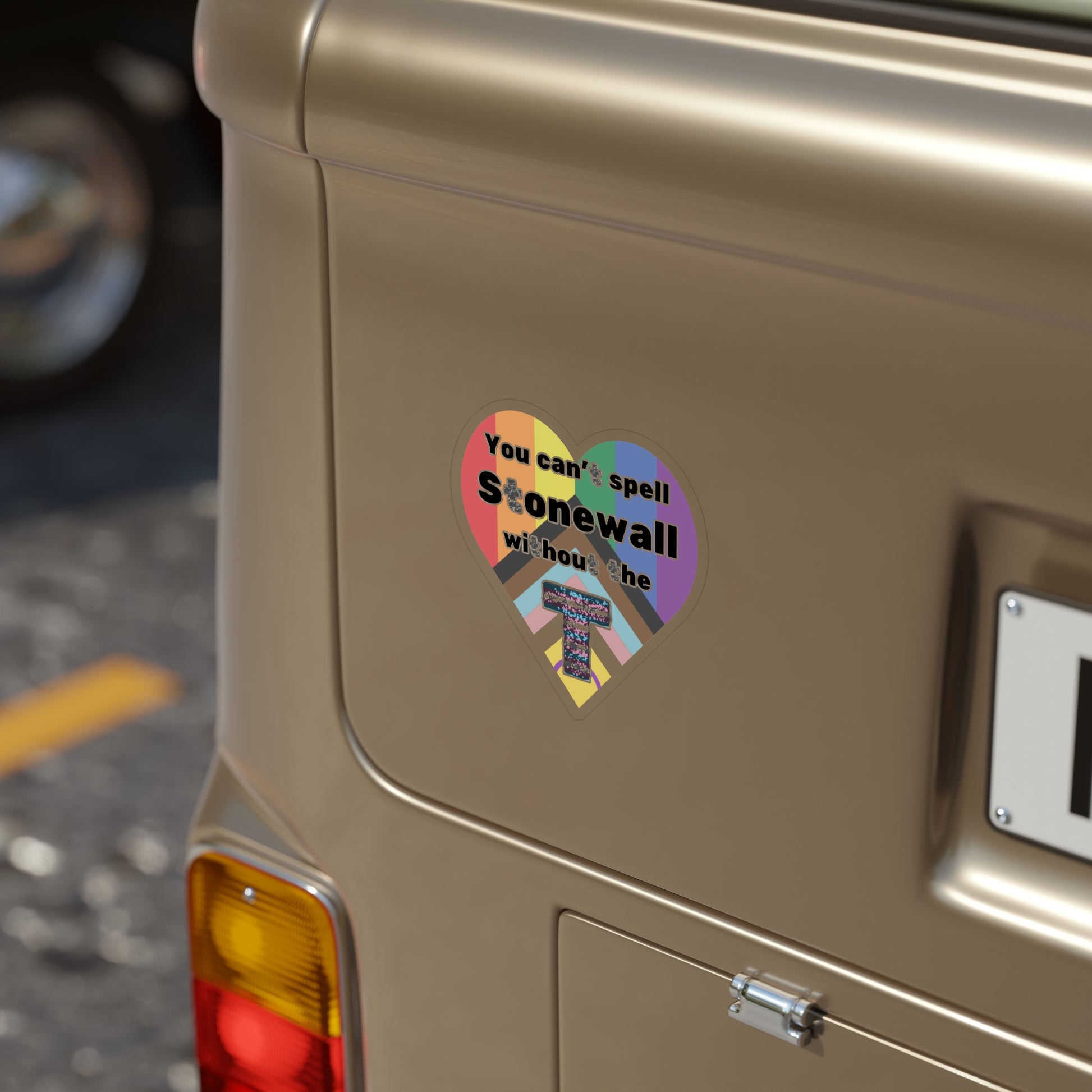 You Can't Spell Stonewall Without the T Outdoor Stickers