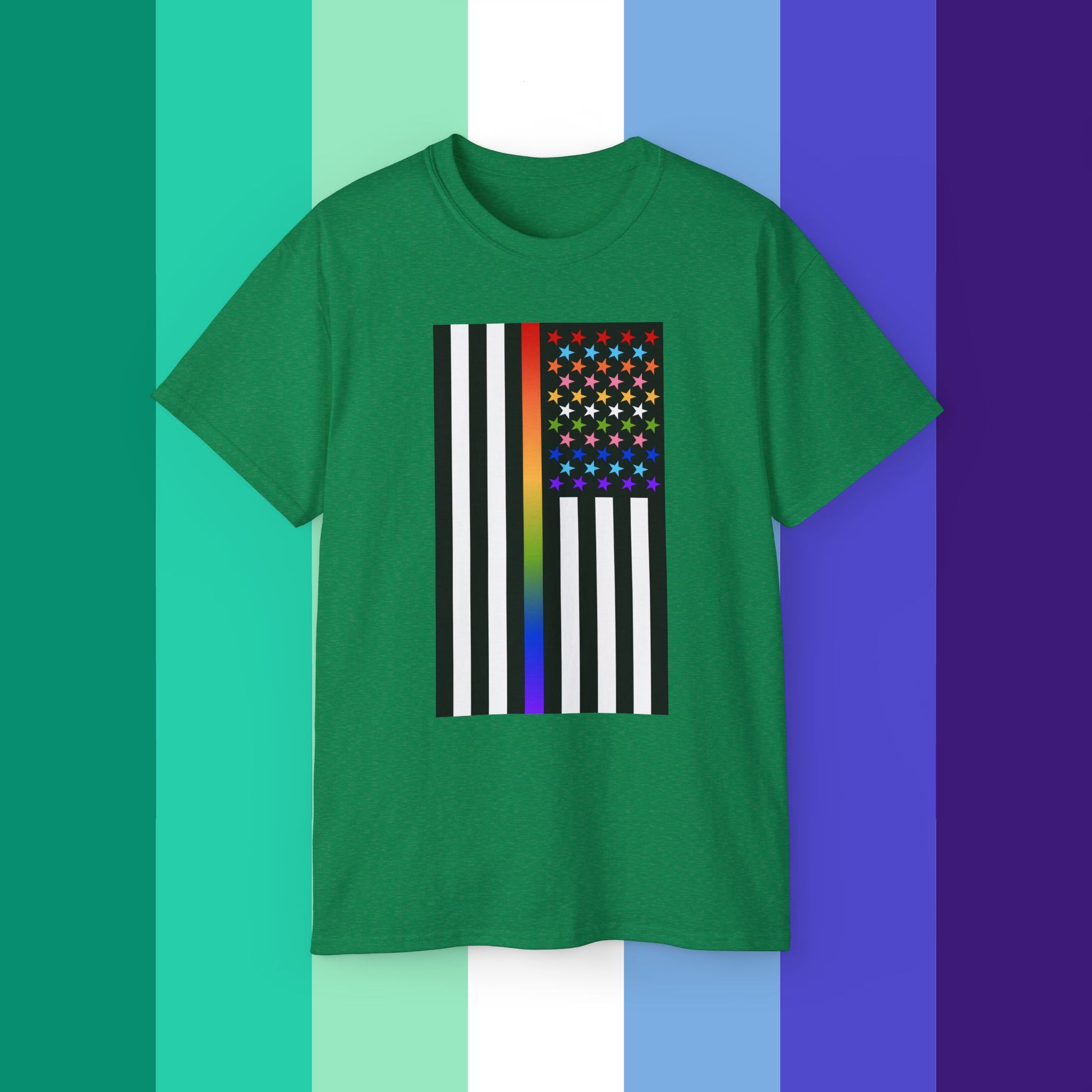 Thin Queer Line American Flag Ultra Cotton T-shirt