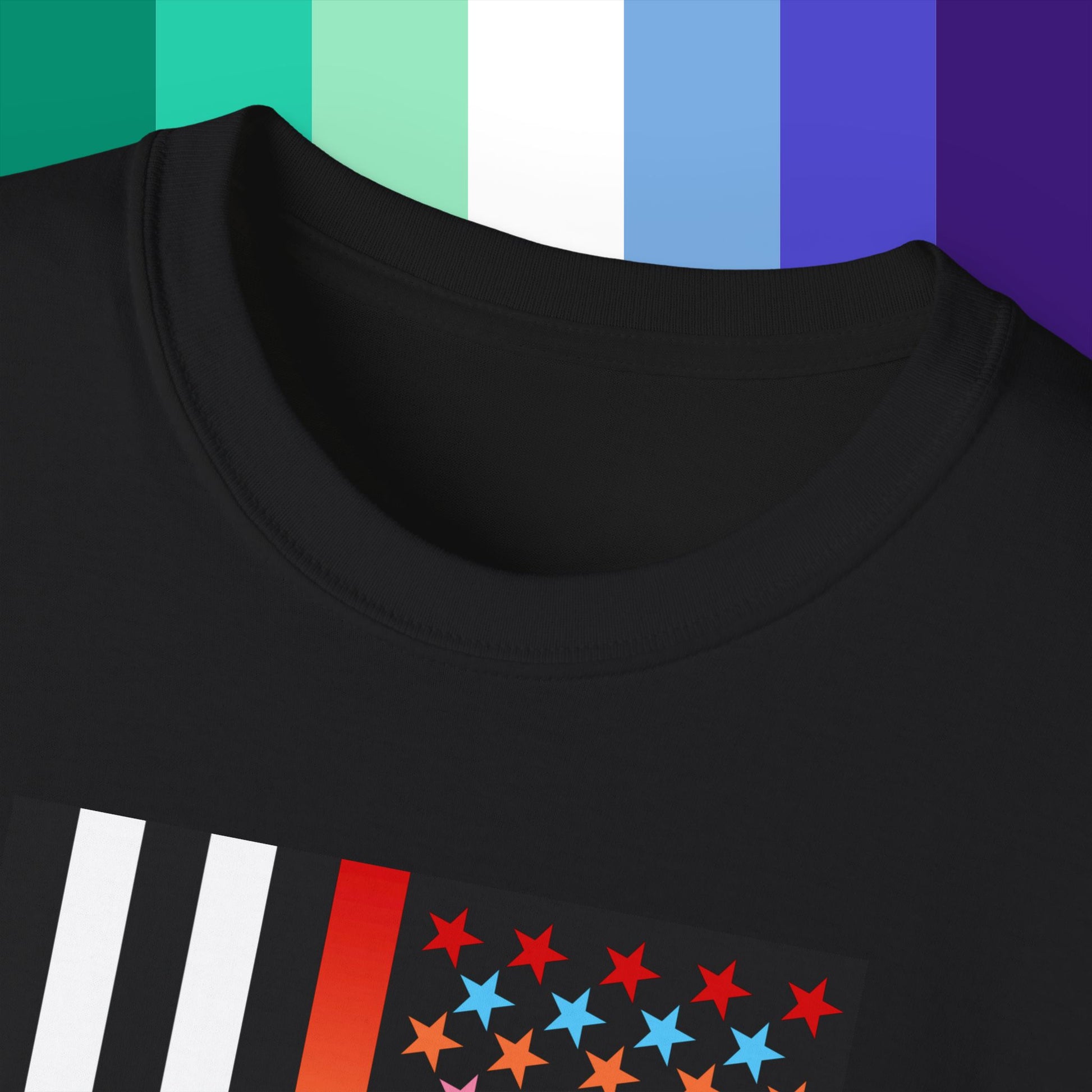 Thin Queer Line American Flag Ultra Cotton T-shirt
