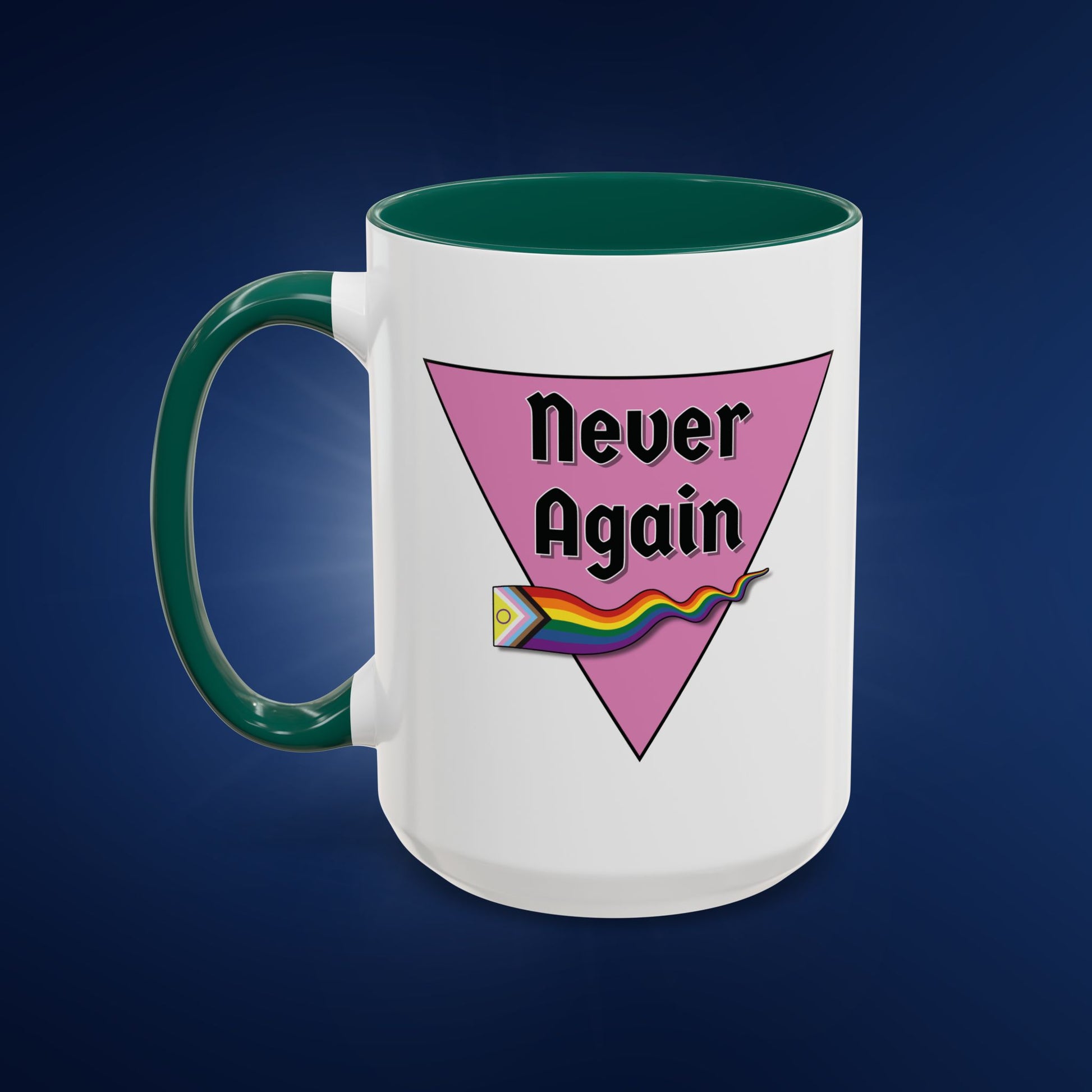 Colorful Pride Mug - "Never Again" - 11oz & 15oz Options