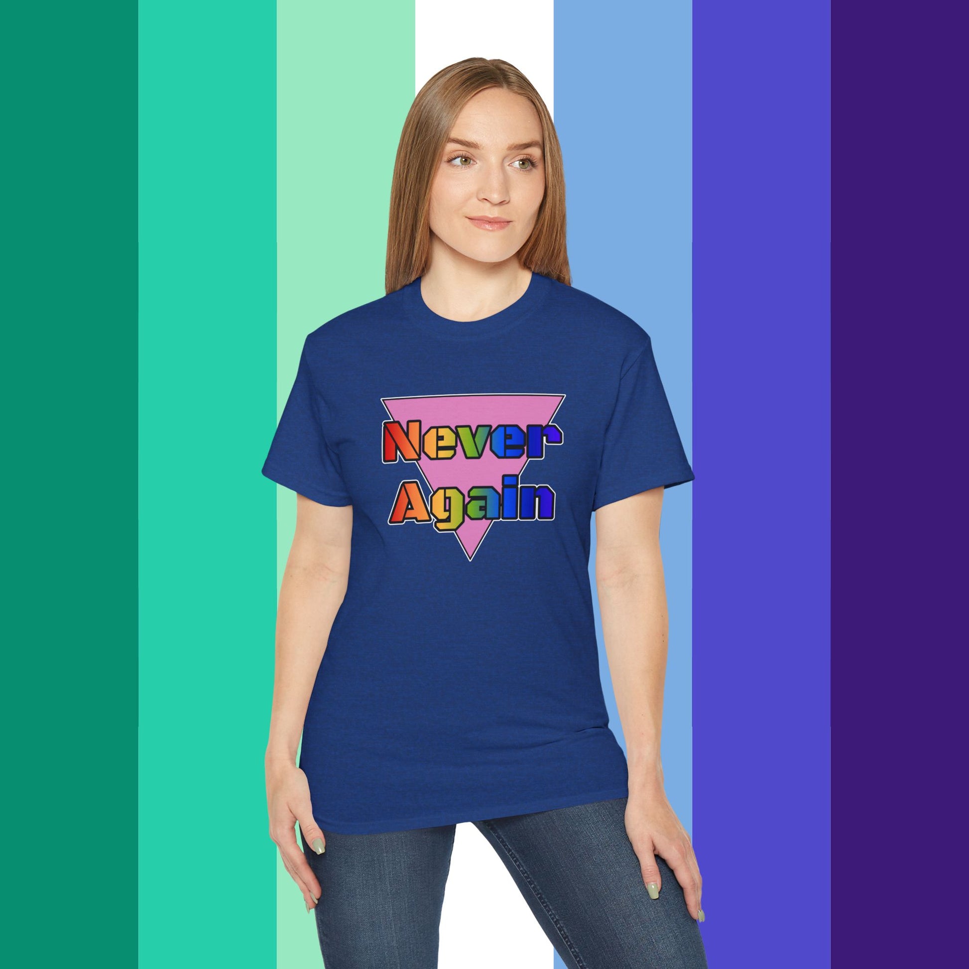 Never Again Bold Letters Ultra Cotton T-Shirt