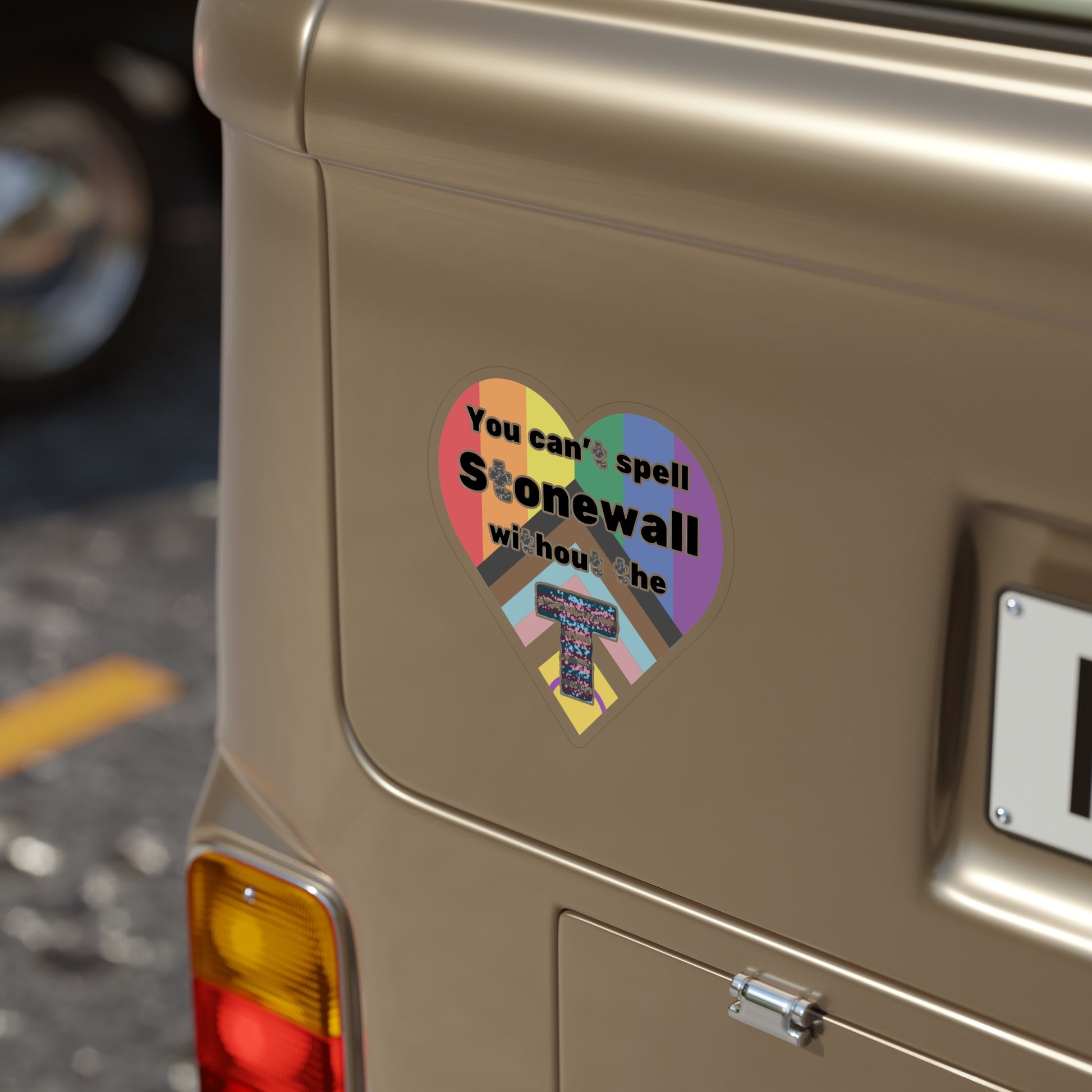 You Can't Spell Stonewall Without the T Outdoor Stickers