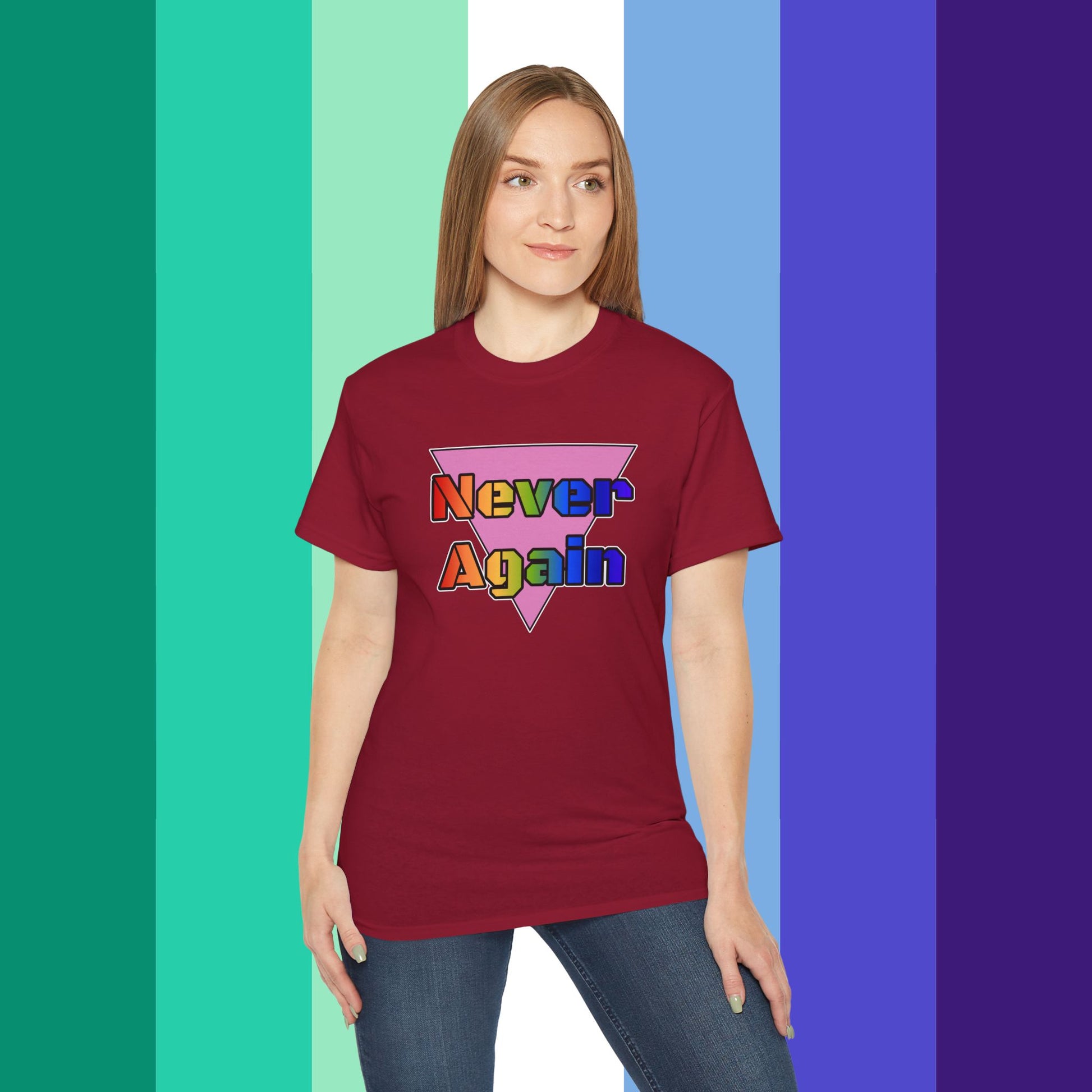 Never Again Bold Letters Ultra Cotton T-Shirt