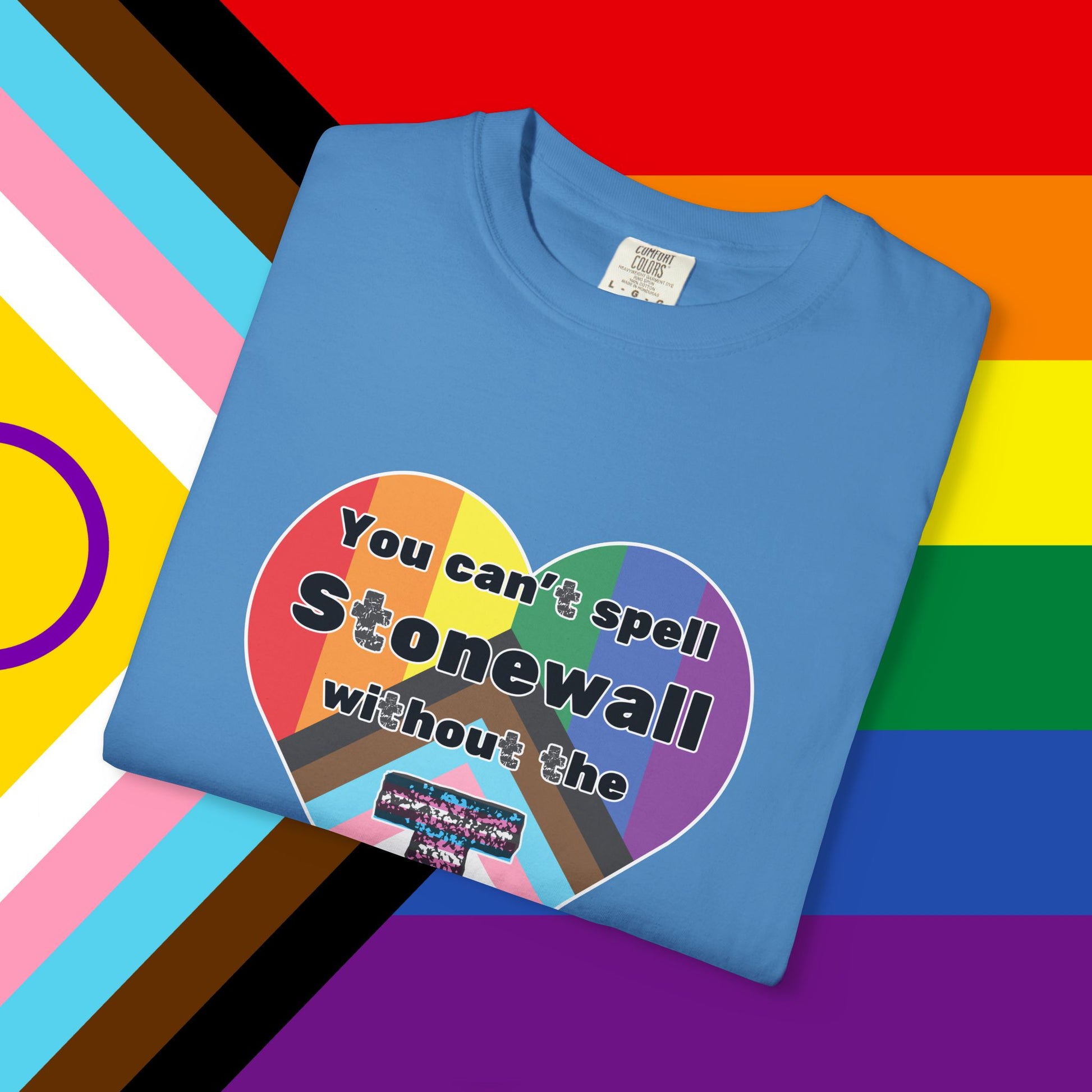 Trans Inclusion Stonewall Garment Dyed Tshirt