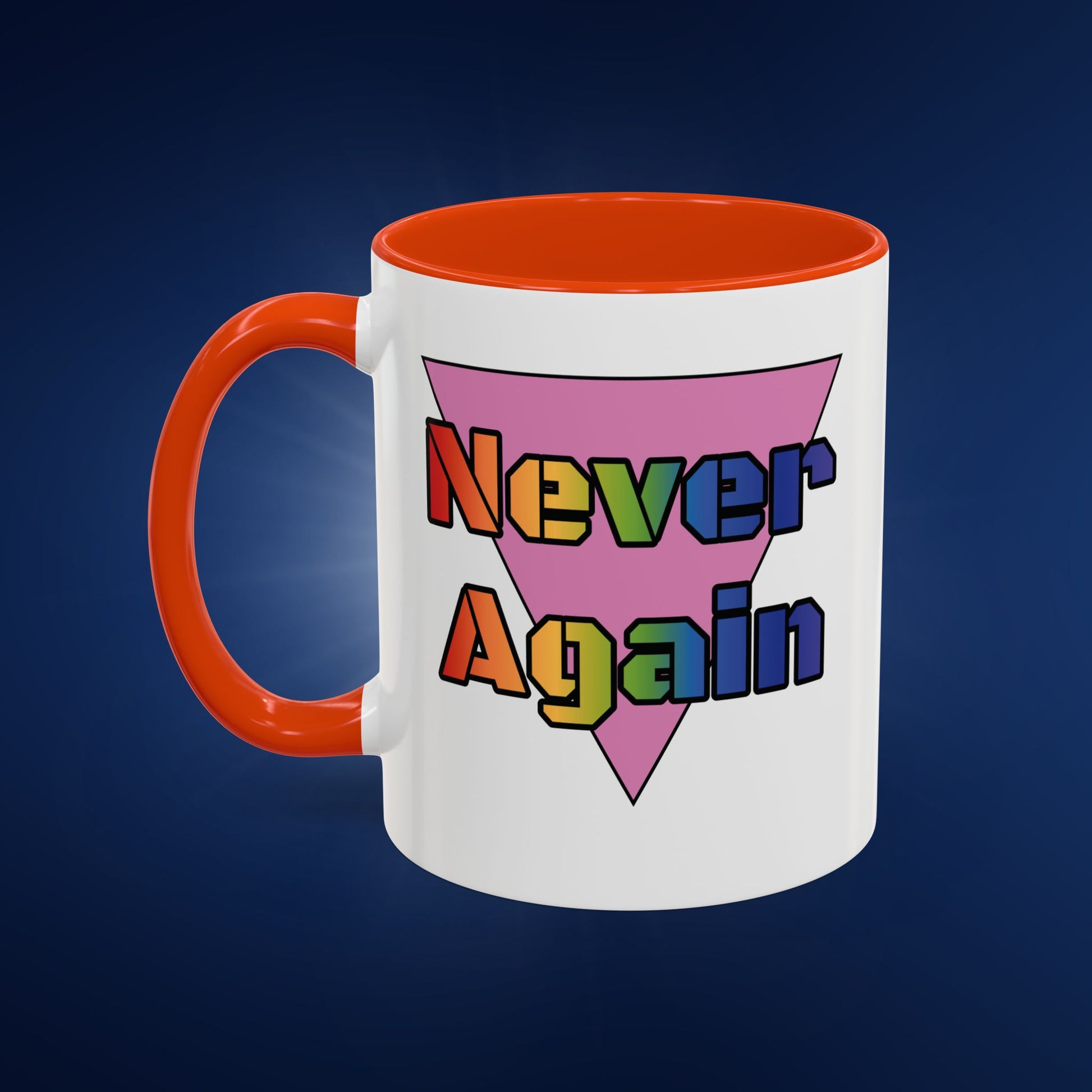 Colorful Bold Letters 'Never Again' Coffee Mug - 11oz & 15oz