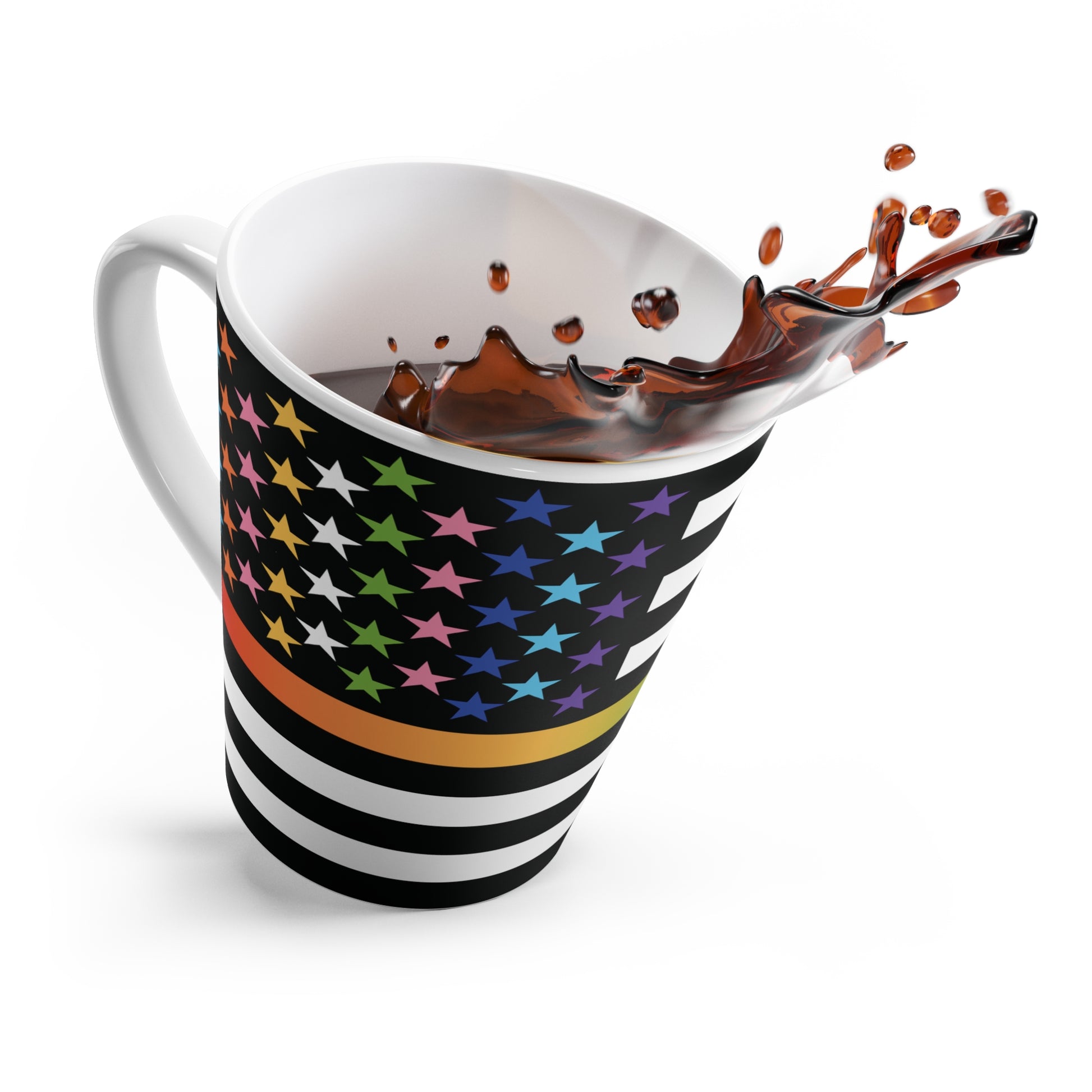 Thin Queer Line Flag Pride Latte Mug