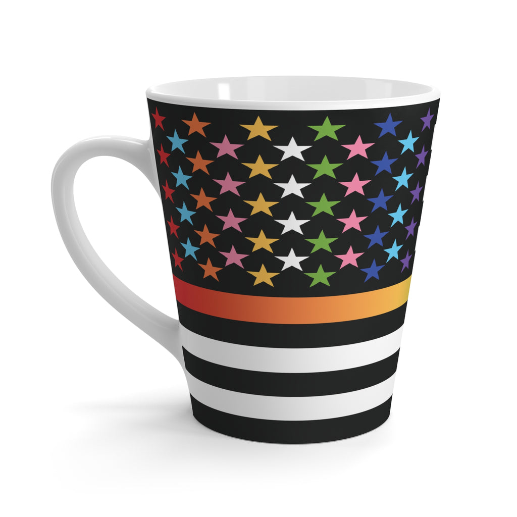 Thin Queer Line Flag Pride Latte Mug