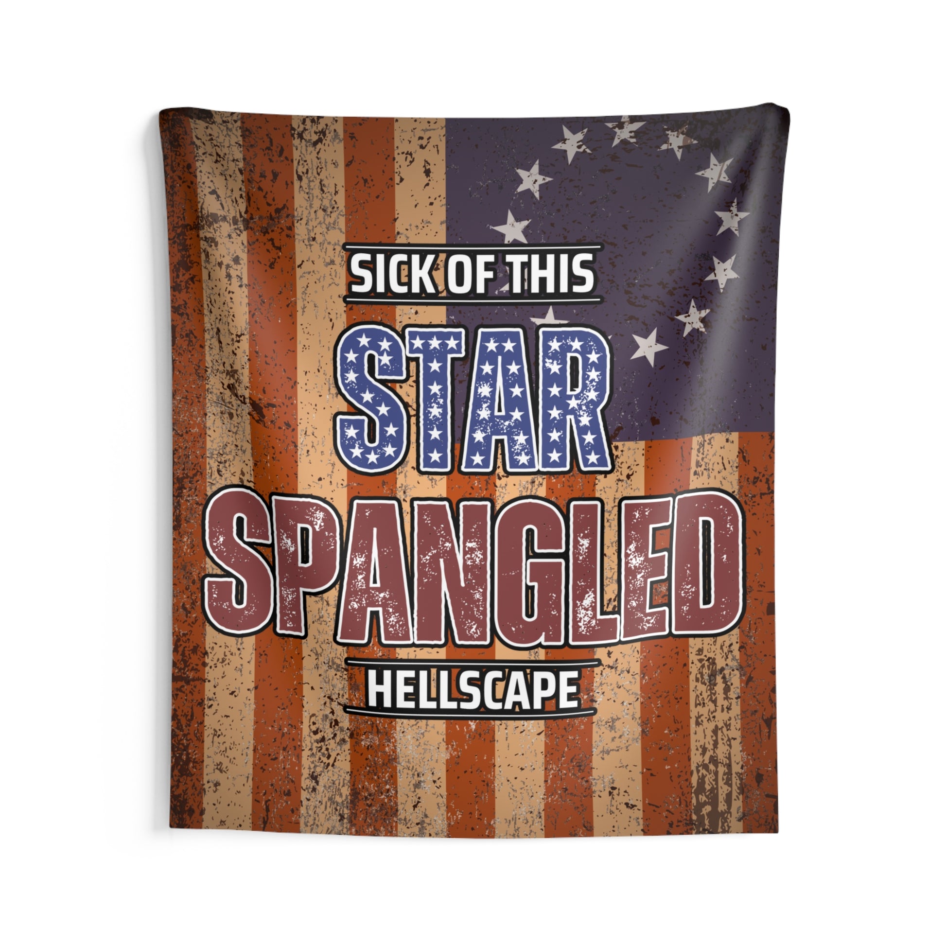 Star Spangled Hellscape Indoor Wall Tapestry