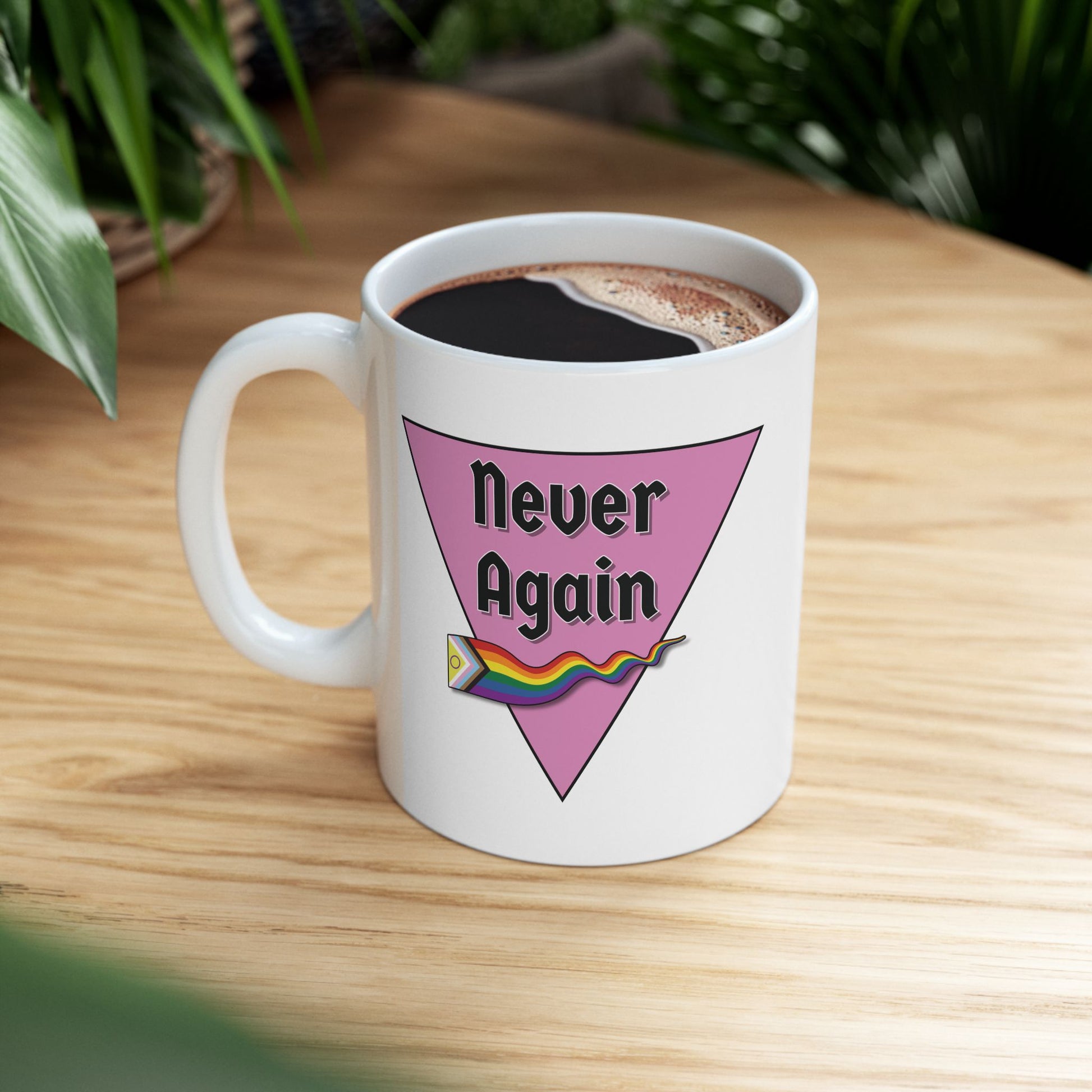 Never Again Pride Mug, 11oz