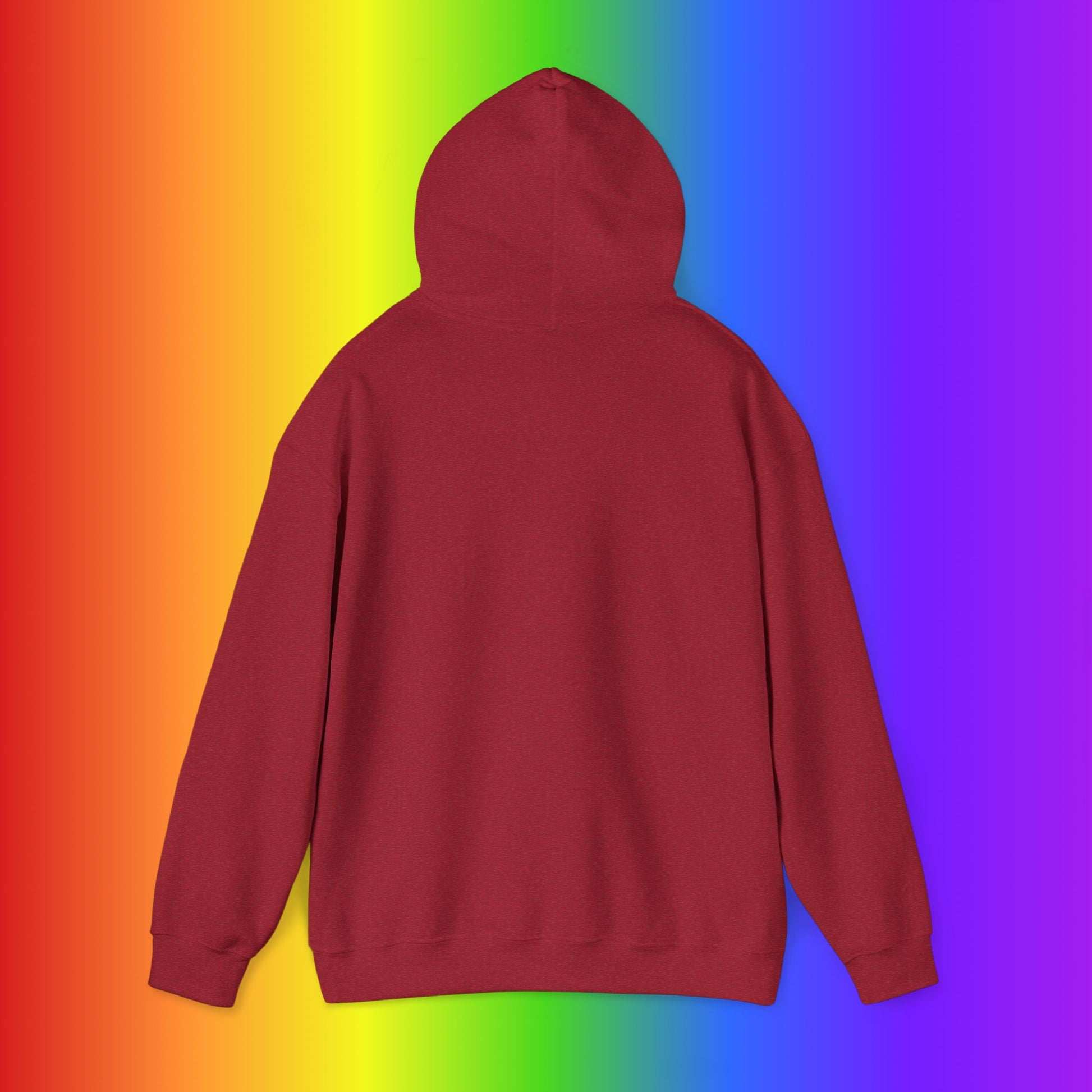 Thin Queer Line American Flag Heavy Blend Hoodie