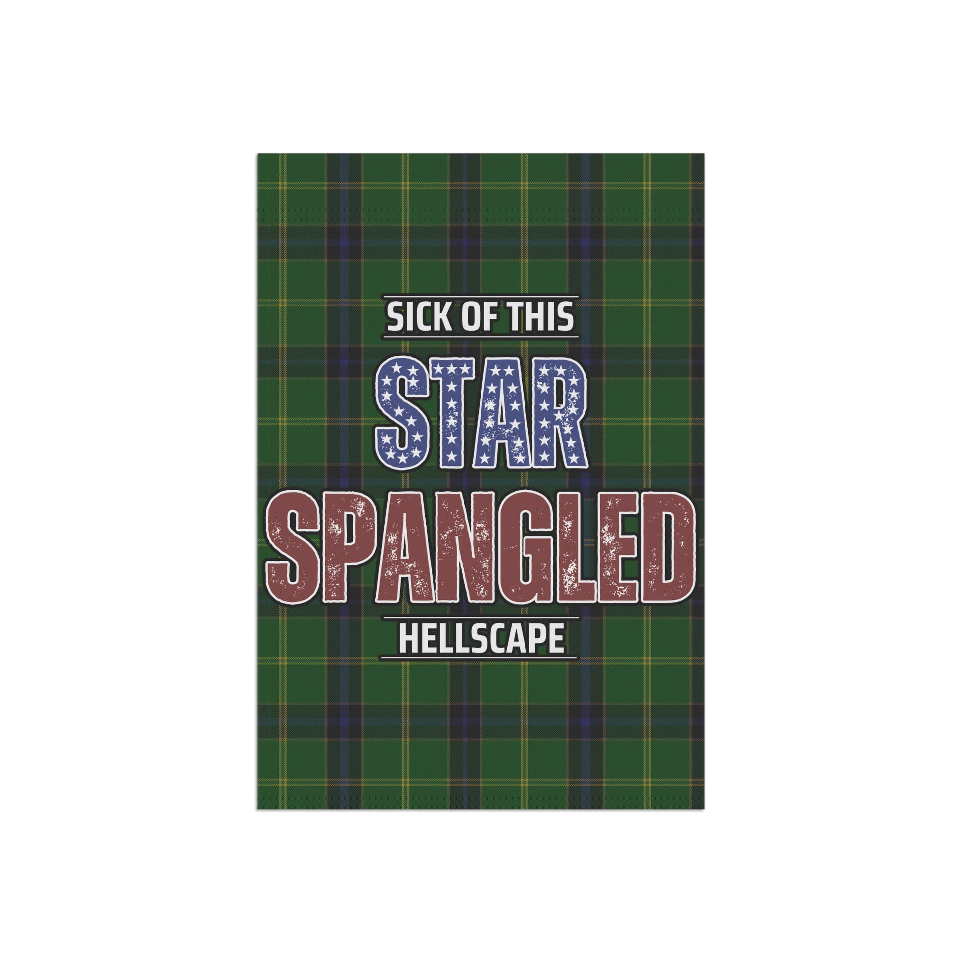 Star Spangled Hellscape Tartan Garden Banner