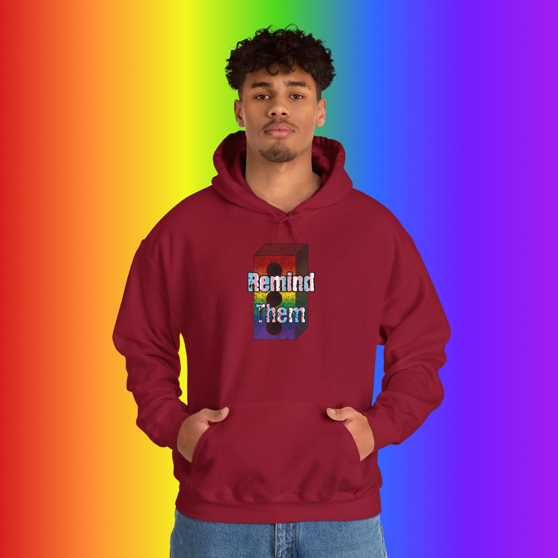 Remind Them Stonewall Brick Heavy Blend Hoodie
