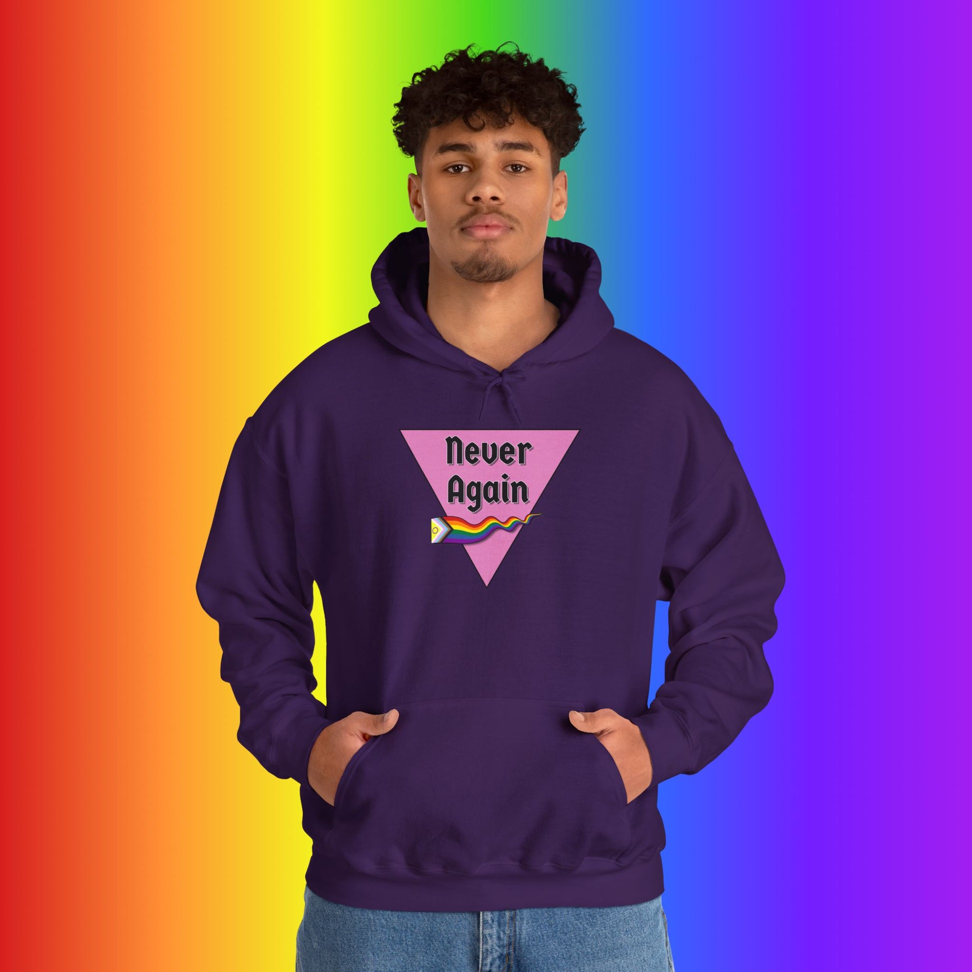 Never Again Heavy Blend Hoodie