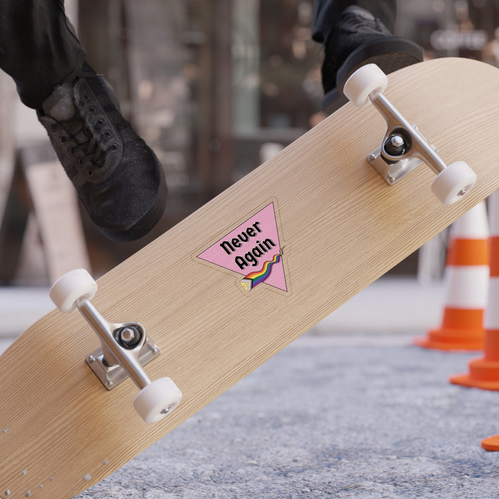 Never Again Die-Cut Outdoor Sticker
