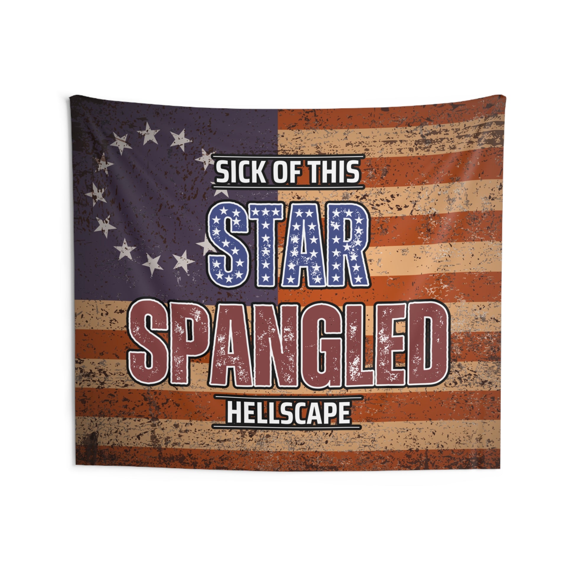 Star Spangled Hellscape Indoor Wall Tapestry