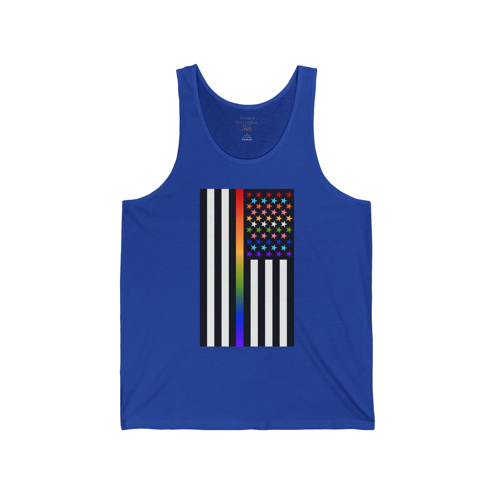 Thin Queer Line American Flag Tank Top